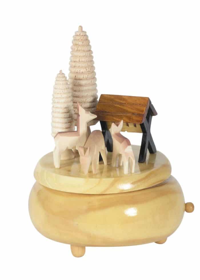 Wooden "Forest" Music Box - 17 cm