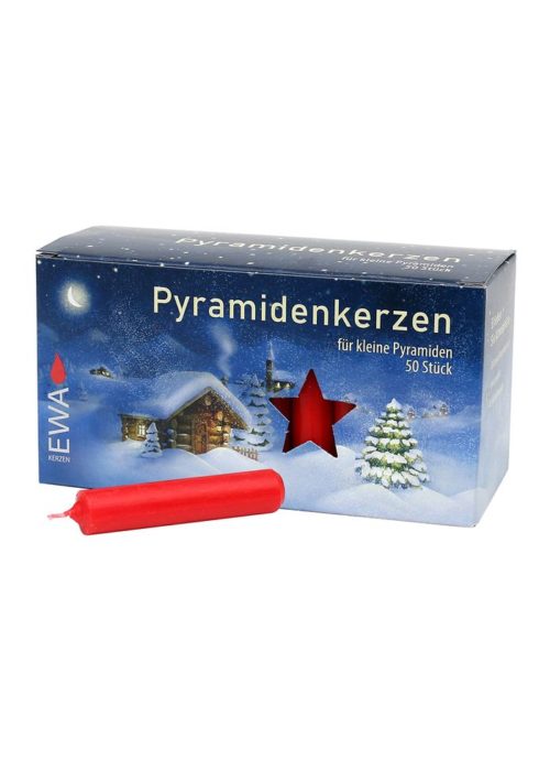 Pyramid candles, red